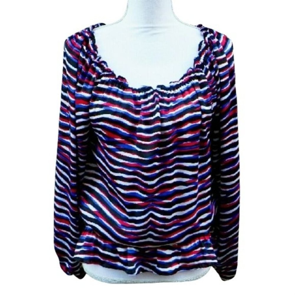 Michael Kors zebra stripe top M